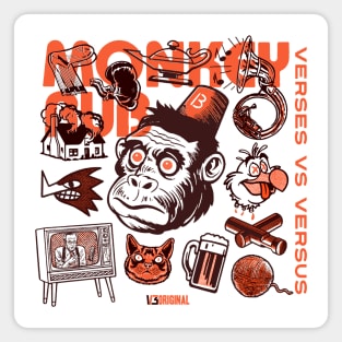 V3 - Monkey rub Magnet